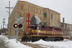 L548 in the form of a light WC 3018 approaching 9th St. heading back to the yard